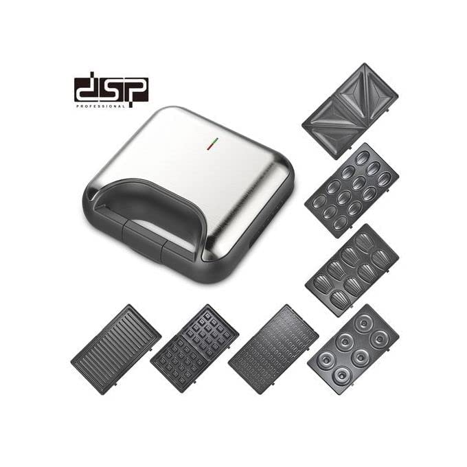 ماكينة صنع الساندويتشات والوافل والدونات 7 في 1 من دي إس بي - Kc-1162 / 800 واط