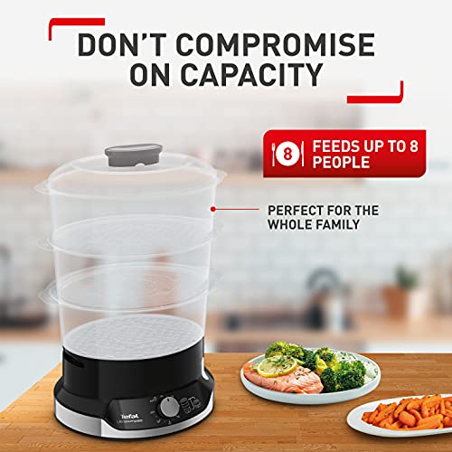 Tefal VC204865 VC204865-Black, Food Steamer, ultracompact, 800 W, Black