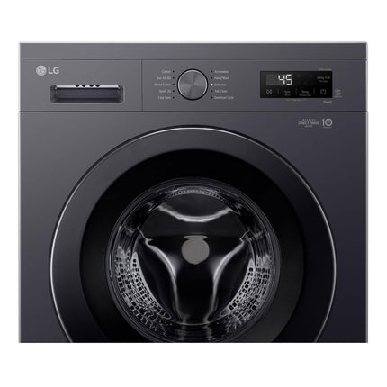 LG 1200 RPM Front Load STS Drum 6 Motion DD Washing Machine, 8 kg Capacity, Middle Black