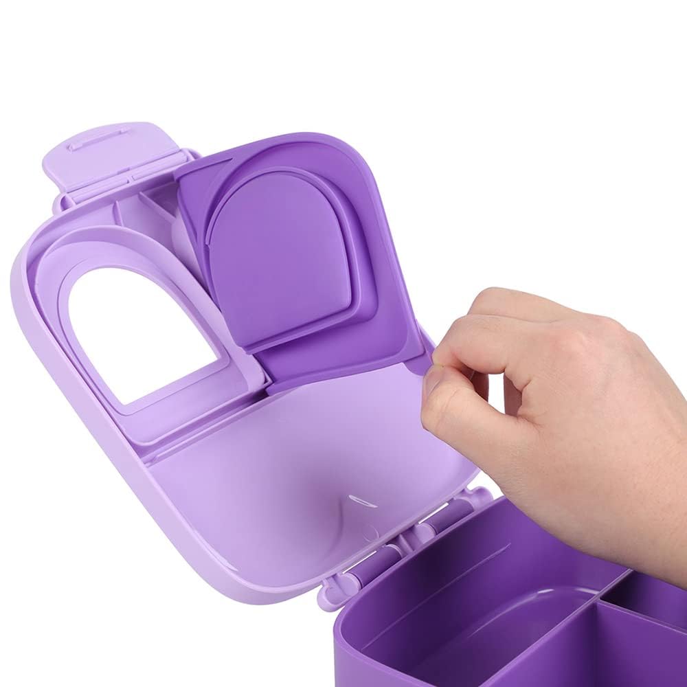 Eazy Kids Bento Lunch Box w/t handle- Purple