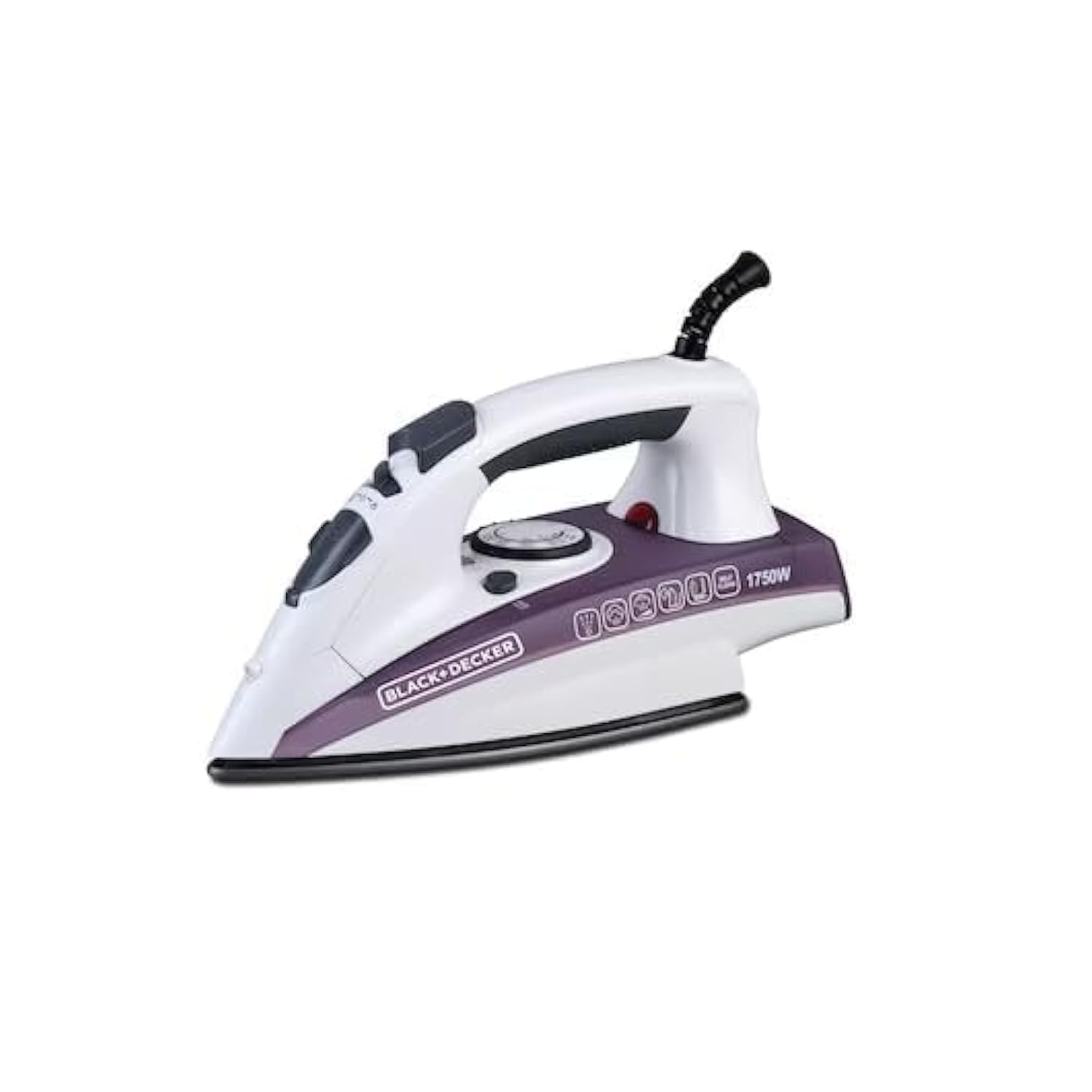 Black & Decker Steam Iron X1750-B5 - Ceramic Coated Soleplate with Anti Calc Drip Self Clean and Auto Shutoff - 1750W - Removes Stubborn Creases Quickly Easily