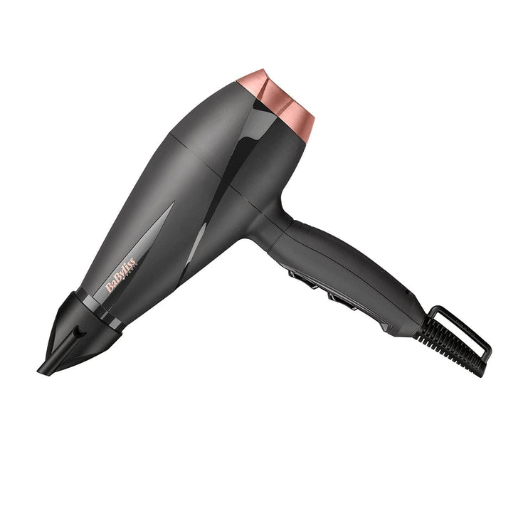 BaByliss Paris Hair Dryer | Salon-grade Motor With 2100w & Ionic Frizz-control | 6mm Ultra-slim Concentrator Nozzle With Lockable Cold Shot| Italian-made For Lasting Performance| 6709DSDE(Black)