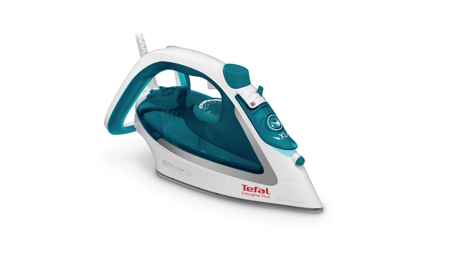 Tefal Easygliss Plus FV5718 Steam Iron Durilium Airglide Sole 2500 W Quick Heating Drip Stop Anti-limescale System Vertical Steam