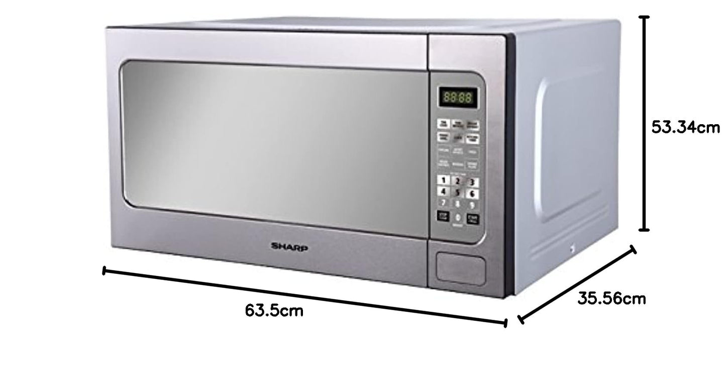 Sharp 62 Liters Solo Microwave, Silver - R-562CT"Min 1 year manufacturer warranty"