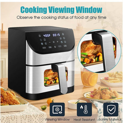 Best Sliver Crest Stainless Steel Digital Air Fryer 12 L , 2400 watts