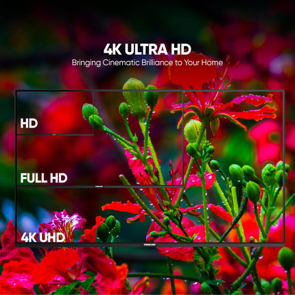 Nikai 55-inch 4K Ultra HD Smart LED TV, Android 14, 1GB RAM, 8GB Storage, Quad-Core Processor, Built-in Wi-Fi, USB & HDMI Ports, Slim Bezel - 55NK4KSLED