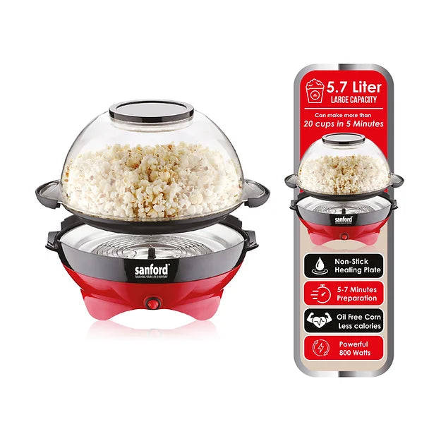 Sanford Popcorn Maker 800W 5.7L