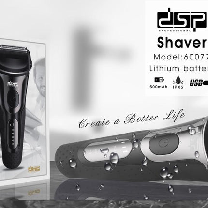 DSP Rechargeable Waterproof Hair Shaver 60077
