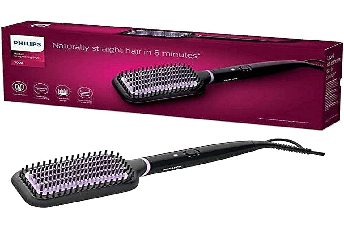 PHILIPS Bhh880, Auto Curler & Heated Straightening Brush, Style Care, BLACK /170°C and 200°C