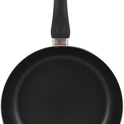 Salford 26cm Non Stick Fry Pan Ceramic Coating Healthier Ceramic Chemical Free Non-Stick Heat Resistant Exterior Double Layer Coating, red