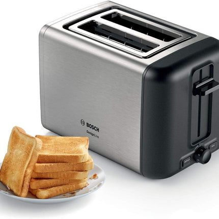 Bosch Compact Toaster DesignLine /970W, TAT3P424GB, 1 Year Manufacturer Warranty