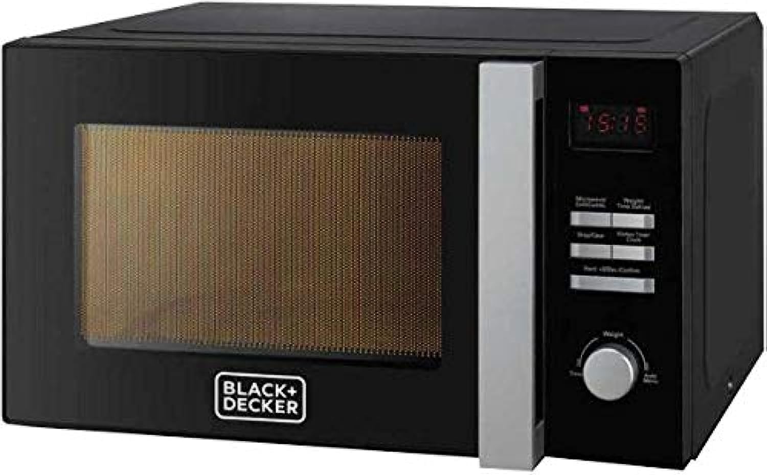 BLACK+DECKER 28L  900W Combination Microwave Oven with Grill Black  MZ2800PG-B5