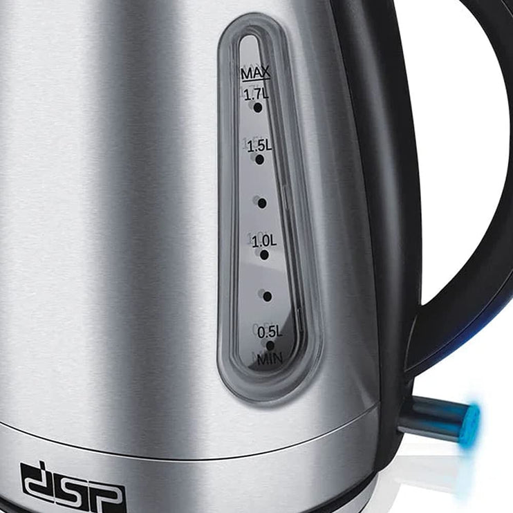 غلاية كهربائية معدنية DSP KK1137 1.7 L 1850-2200 واط أسود