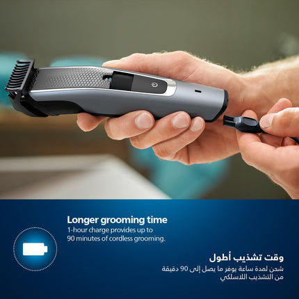 Philips Beard Trimmer BT5502/13 | Lift & Trim PRO for Even Beard | 40 Length Settings | Corded & Cordless | Maintenance-Free Blades, No Oil Needed| 90min Battery, Waterproof, Storage Pouch