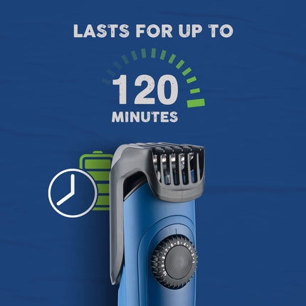 Syska HT950 BeardPro Corded and Cordless Trimmer with Fast Charge, 120 Min Runtime, From head to nose, 360 degree grooming