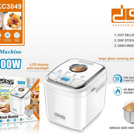 DSP KC3049 Bread Making Machine 600W