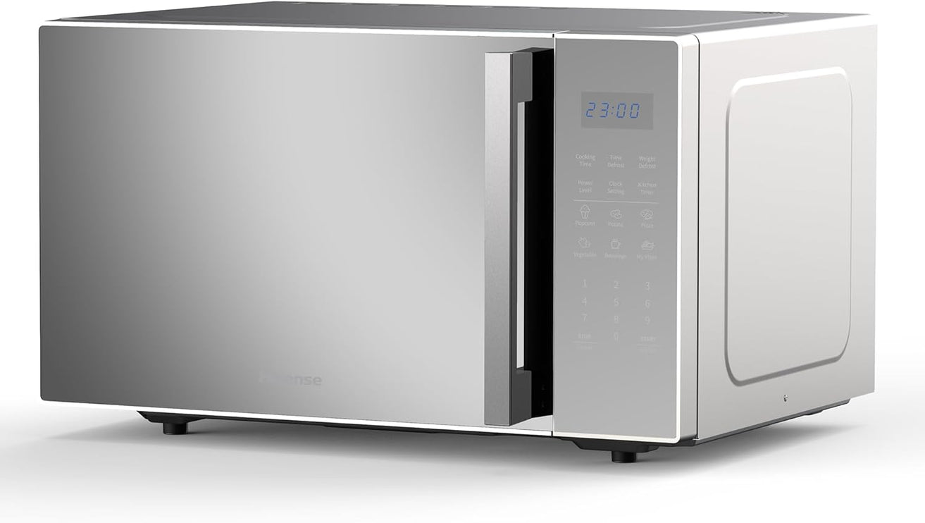Hisense 30L Microwave Oven, 11-levels of Power, Preset Programmes, Time & Weight Defrost, LED Display, Cooking End Signal, Large Capacity, H30MOMS9H