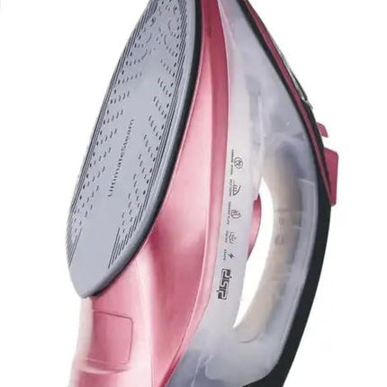 dsp steam iron, steam iron portable, steam spray iron, 2200W with Ceramic-Coated Soleplate, 275ml Water Tank, Powerful Steam Burst, Self-Cleaning, KD1096