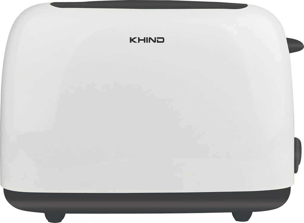 KHIND Bread Toaster - 2 Slice Toaster with 6 Browning Settings, Removable Crumb Tray, Anti-Dust Cover - Sleek Design, 750W Power - Perfect for Breakfast, BT808