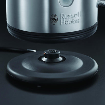 Russell Hobbs  Snowdon Kettle - 1.7L, 3000W, Stainless Steel, Rapid Boil, Perfect Pour, Auto Shut-Off, Cordless, Silver