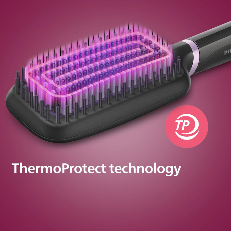 PHILIPS Bhh880, Auto Curler & Heated Straightening Brush, Style Care, BLACK /170°C and 200°C