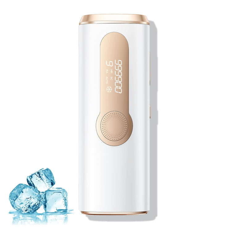 ZKMAGIC IPL Laser Hair Removal Device with Painless & 3-in-1 Features, Ice Cooling Hair Remover for Women and Men, 9 Levels and 2 Modes for Long Lasting Result on The Whole Body