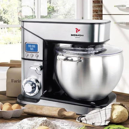 MEBASHI Stand Bowl Mixer, 10L Capacity, Black Steel,(2000W) With LED Indicator (ME-SBM1115)