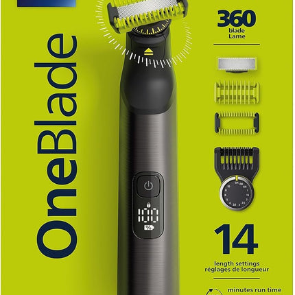 Philips OneBlade Pro 360 Face & Body, Li-Ion, 14-length settings, QP6551/15