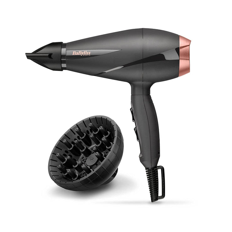 BaByliss Paris Hair Dryer | Salon-grade Motor With 2100w & Ionic Frizz-control | 6mm Ultra-slim Concentrator Nozzle With Lockable Cold Shot| Italian-made For Lasting Performance| 6709DSDE(Black)