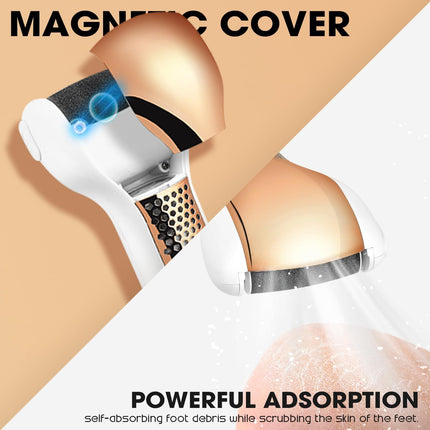 جهاز إزالة مسامير القدم الكهربائي DSP بسرعتين، 10000 دورة في الدقيقة و3 بكرات - مبرد قدم مقاوم للماء IPX5، وقت تشغيل 90 دقيقة، مقشر قدم فعال ومزيل مسامير القدم للعناية بالقدمين