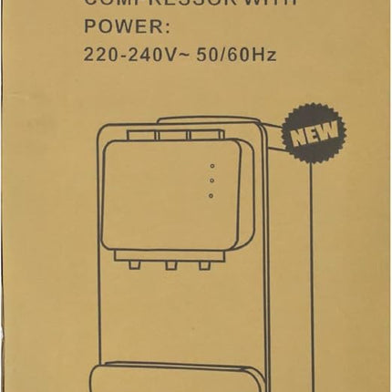 موزع مياه جيو جنرال GSM-315LB ذو تحميل علوي، 3 صنابير، ماء ساخن وبارد، 5 L/ساعة ساخن، 2 Lتبريد /ساعة، تدفئة 550 واط، تبريد 90 واط، إجمالي 640 واط، أسود + فضي