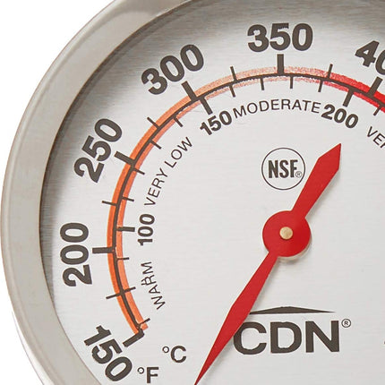 CDN DOT2 09502000954 ProAccurate ميزان حرارة الفرن، 1 EA، فضي