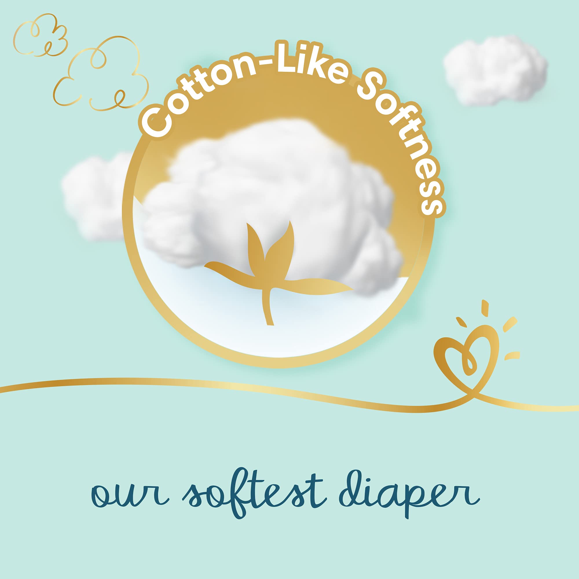 Pampers Premium Care newborn Diapers Size 2, 3-8kg, 46 Piece حفاضات بامبرز عناية مميّزة، مقاس 2، صغير، 3 - 6 كلغ، العبوة الاقتصادية، 46 حفاضاً