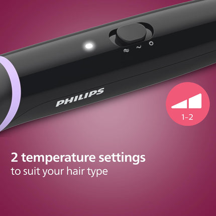 PHILIPS Bhh880, Auto Curler & Heated Straightening Brush, Style Care, BLACK /170°C and 200°C