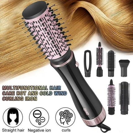 Dsp 7 in 1 Hair Styling Brush, Black 50020