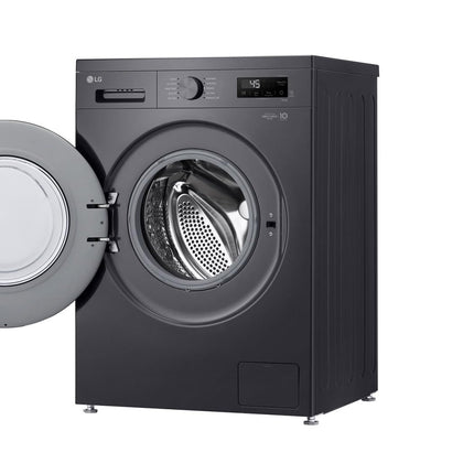 LG 1200 RPM Front Load STS Drum 6 Motion DD Washing Machine, 8 kg Capacity, Middle Black
