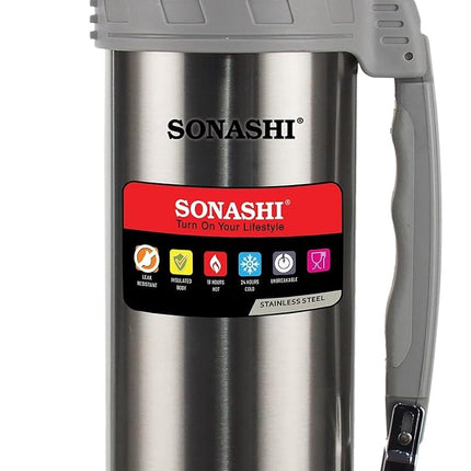 Sonashi Hot And Cold 1.2 L Vacuum Flask SVF-1200 Silver