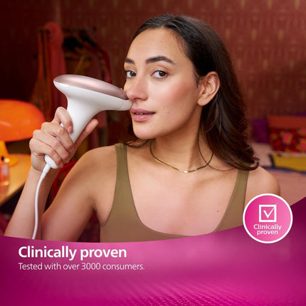 Philips Lumea IPL | Hair Removal | 7000 Series | Skintone Sensor | 2 Attachments | Body, Face | Compact Pen Trimmer | Corded Use | BRI921/60