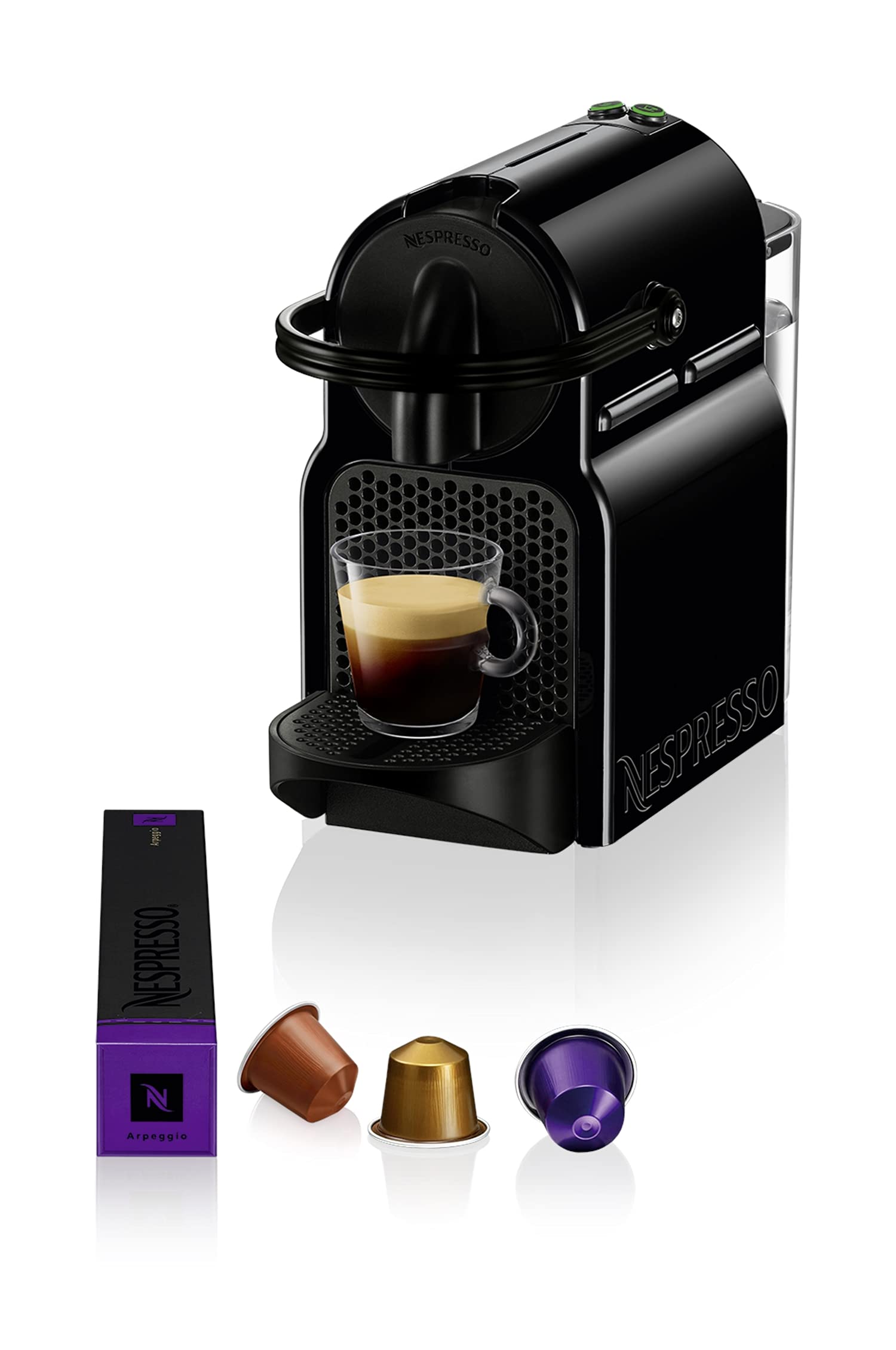 NESPRESSO Inissia Black Coffee Machine – UAE Version