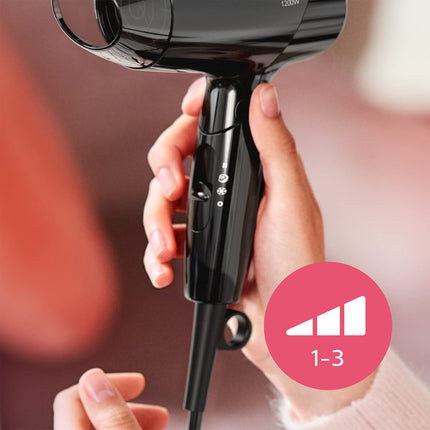 Philips Essential Care BHC010/10 hair dryer Black 1200 W