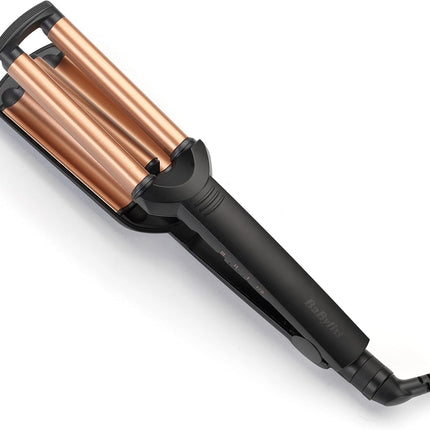 BaByliss Deep Waves Styler, Swivel Cord For Ease Of Use, Floating Plates For Even Heat Distribution, Long-lasting Styling Results & Ceramic Heating Technology, W2447SDE