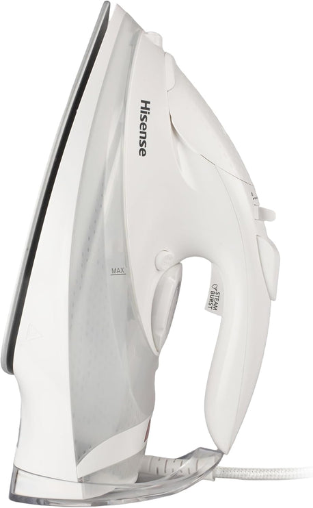 Hisense Steam Iron for Clothes-2800W Powerful Steam of 30 gm/min, water tank with 0.3 L, Press Spray Function, Anti-Clacium, Anti-Drip, Vertical Stream, Auto-Shut off, H28SIWES1