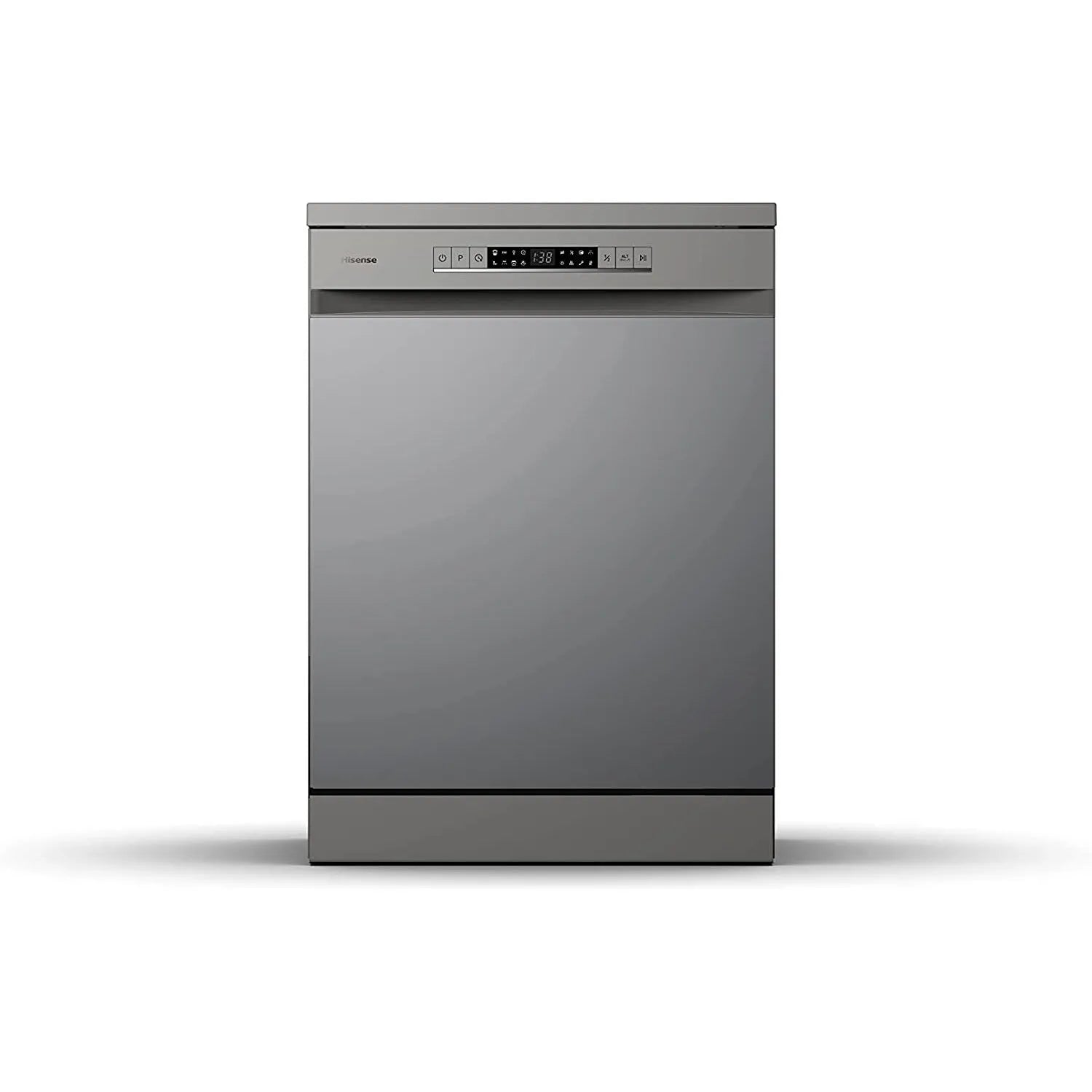 Hisense 13 Place Settings Freestanding Dishwasher, HS622E90G, Titanium Grey