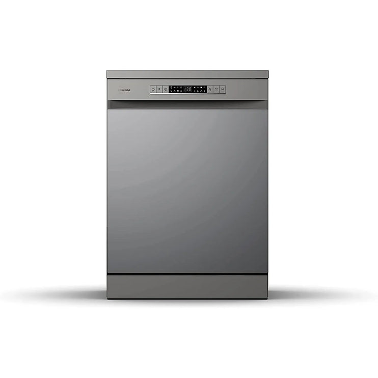 Hisense 13 Place Settings Freestanding Dishwasher, HS622E90G, Titanium Grey