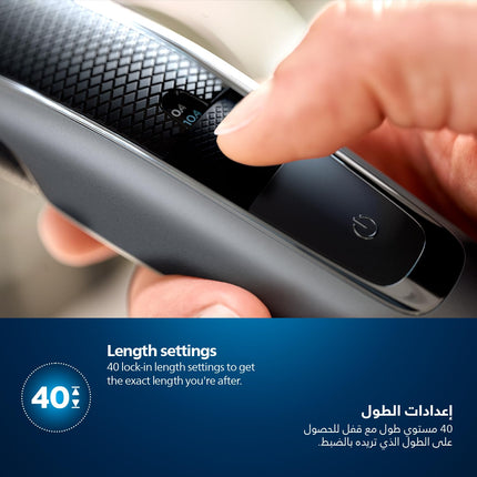 Philips Beard Trimmer BT5502/13 | Lift & Trim PRO for Even Beard | 40 Length Settings | Corded & Cordless | Maintenance-Free Blades, No Oil Needed| 90min Battery, Waterproof, Storage Pouch