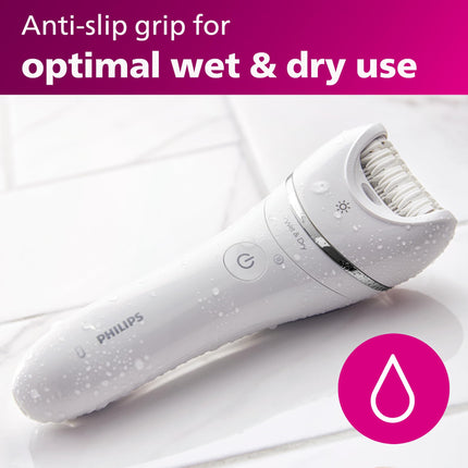 PHILIPS Epilator Series 8000 Wet & Dry Epilator, BRE720/14