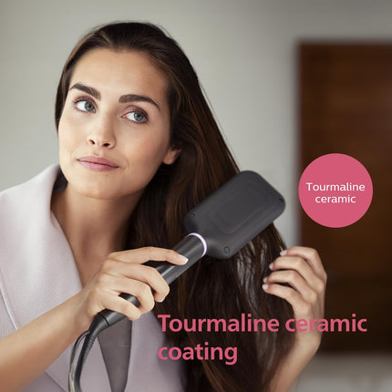 PHILIPS Bhh880, Auto Curler & Heated Straightening Brush, Style Care, BLACK /170°C and 200°C