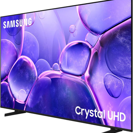تلفزيون سامسونج كريستال فائق الوضوح 85 بوصة، طراز U8000F، بدقة 4K، معالج كريستال 4K، تصميم ميتال ستريم، نظام أمان سامسونج نوكس، محتوى مجاني لا محدود، تلفزيون ذكي، UA85U8000FUXZN (إصدار الإمارات العربية المتحدة 2025)