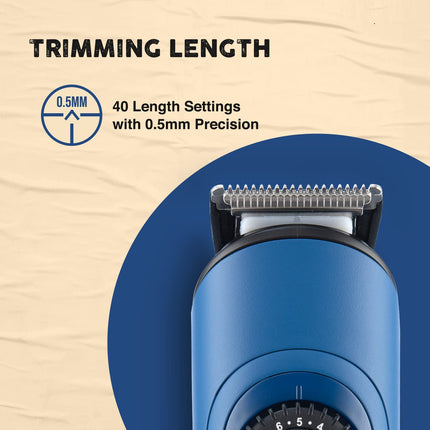 Syska HT950 BeardPro Corded and Cordless Trimmer with Fast Charge, 120 Min Runtime, From head to nose, 360 degree grooming