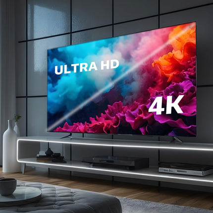 General Gold Smart TV 70" QLED 4K UHD, 2024 NEW Model, WebOS Television, WiFi Bluetooth, Voice Recognition, Frameless Design, Netflix, YouTube, Prime Video (70 inch)